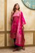 Picture of Rani Pink Banarasi Silk Jacquard Woven Salwar Kameez
