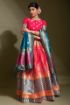Picture of Rani Pink Banarasi Silk Jacquard Woven Lehenga Choli